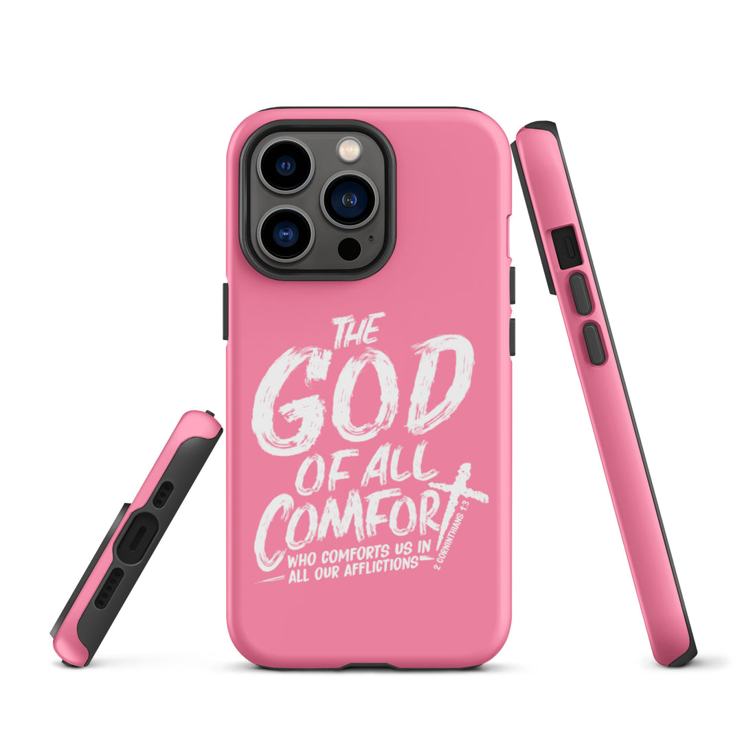 Christian Phone Case God of All Comfort Pink for iPhone® iPhone® Phone Cases   