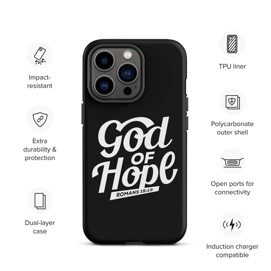 Christian Phone Case God of Hope Black for iPhone® iPhone® Phone Cases   