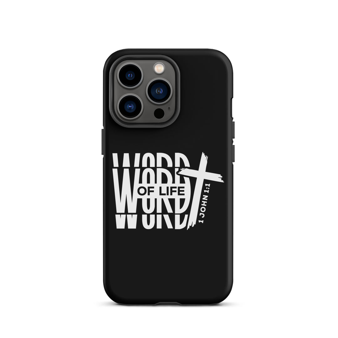 Christian Phone Case Word of Life Black for iPhone® iPhone® Phone Cases Matte iPhone 13 Pro 