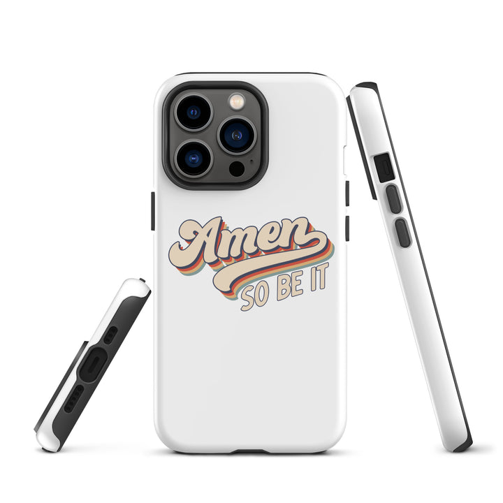 Christian Phone Case Amen So Be It White for iPhone® iPhone® Phone Cases   