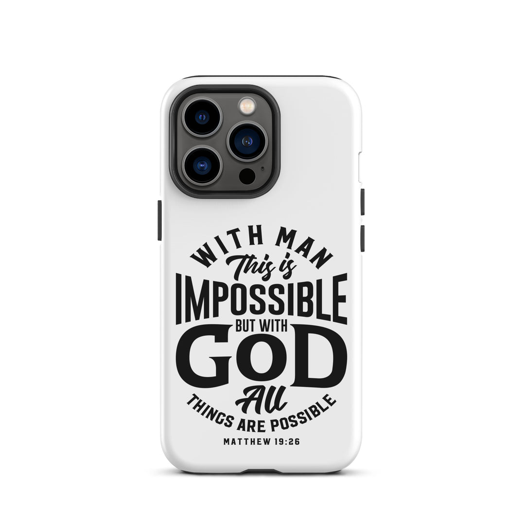 Christian Phone Case All Things Possible White for iPhone® iPhone® Phone Cases Matte iPhone 13 Pro 