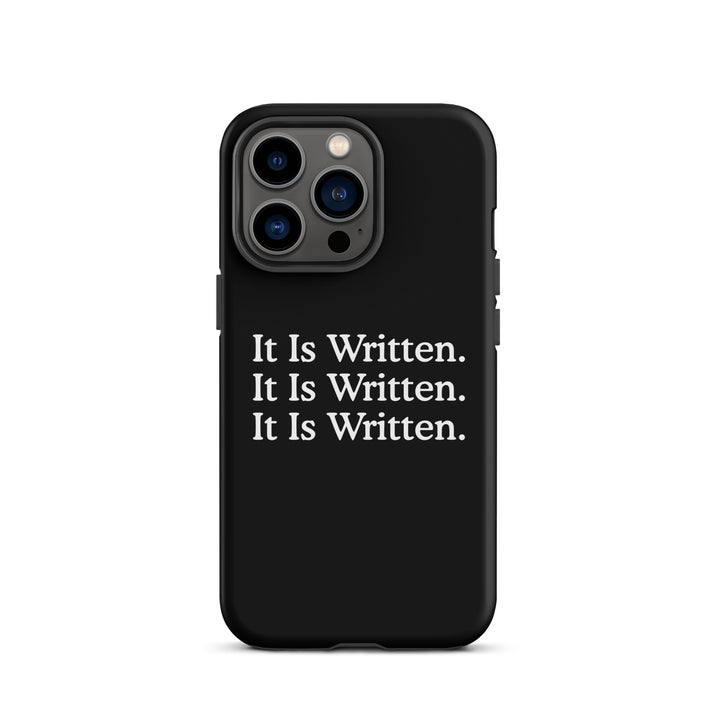 Christian Phone Case It Is Written Black for iPhone® iPhone® Phone Cases Matte iPhone 13 Pro 