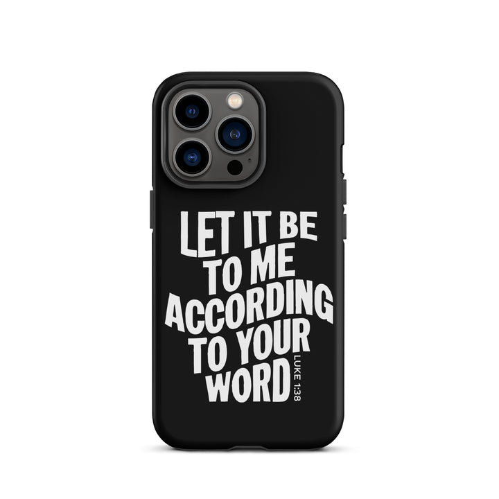 Christian Phone Case According To Your Word Black for iPhone® iPhone® Phone Cases   