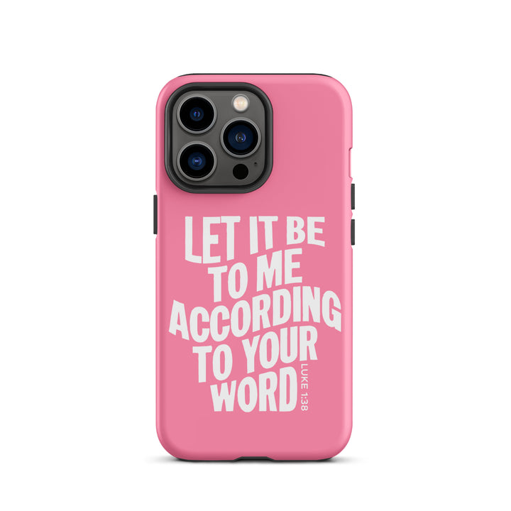 Christian Phone Case According To Your Word Pink  for iPhone® iPhone® Phone Cases Matte iPhone 13 Pro 