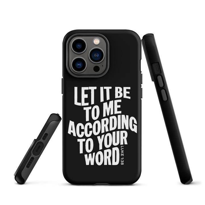 Christian Phone Case According To Your Word Black for iPhone® iPhone® Phone Cases   