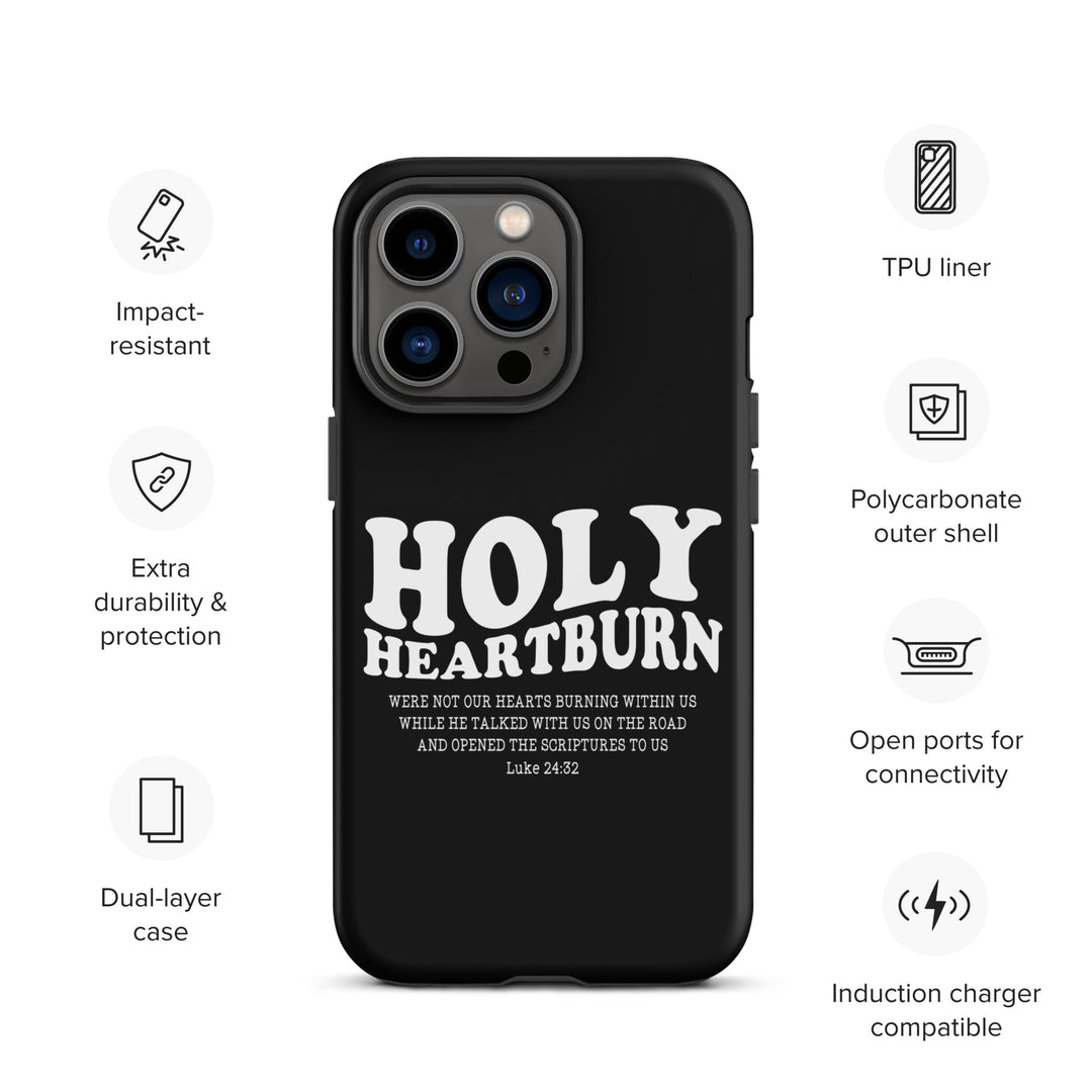 Christian Phone Case Holy Heartburn Black for iPhone® iPhone® Phone Cases   