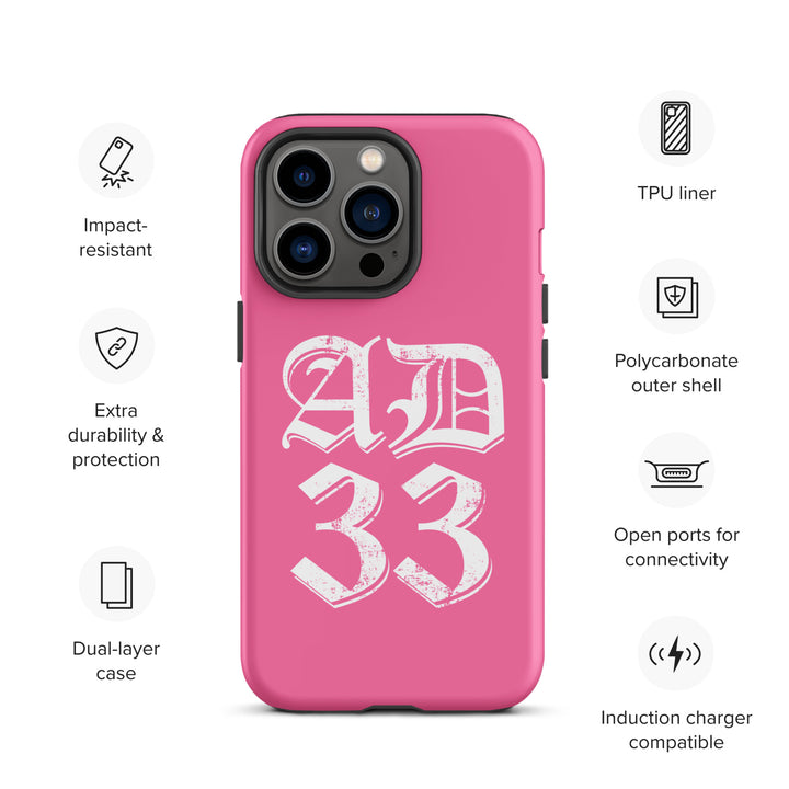 Christian Phone Case AD 33 Old English Pink for iPhone® iPhone® Phone Cases   