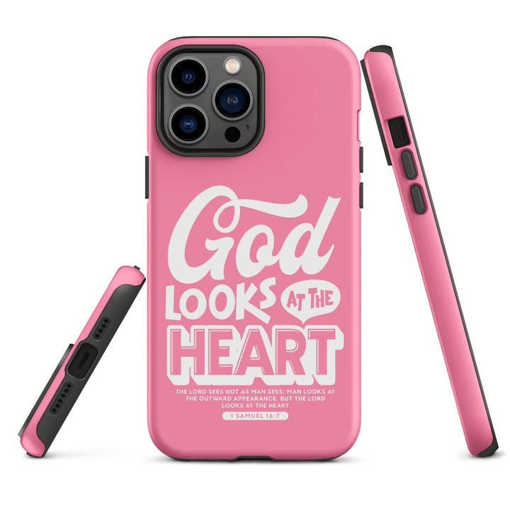 Christian Phone Case God Looks At Heart for iPhone® iPhone® Phone Cases   