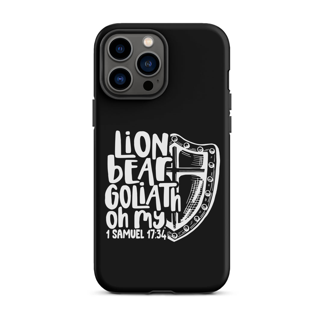 Christian Phone Case Lion Bear Goliath Oh My for iPhone® iPhone® Phone Cases Matte iPhone 13 Pro Max 