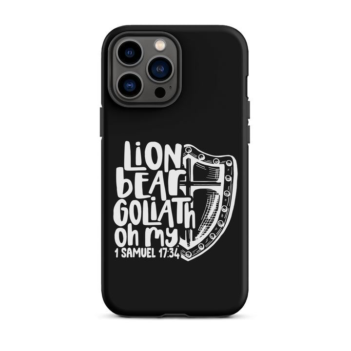 Christian Phone Case Lion Bear Goliath Oh My for iPhone® iPhone® Phone Cases Matte iPhone 13 Pro Max 