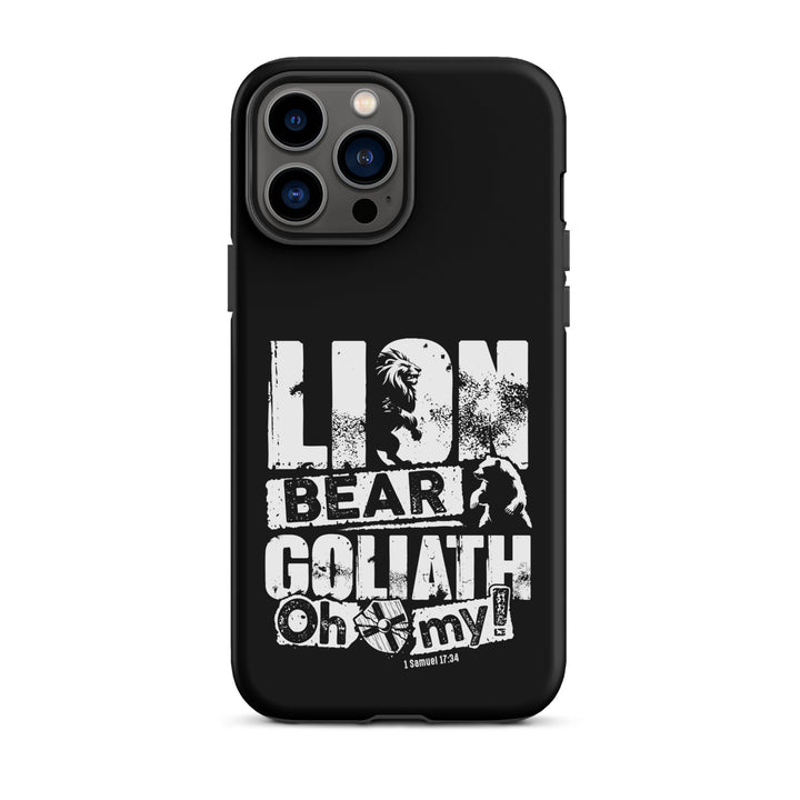 Christian Phone Case Lion Bear Goliath for iPhone® iPhone® Phone Cases Matte iPhone 13 Pro Max 