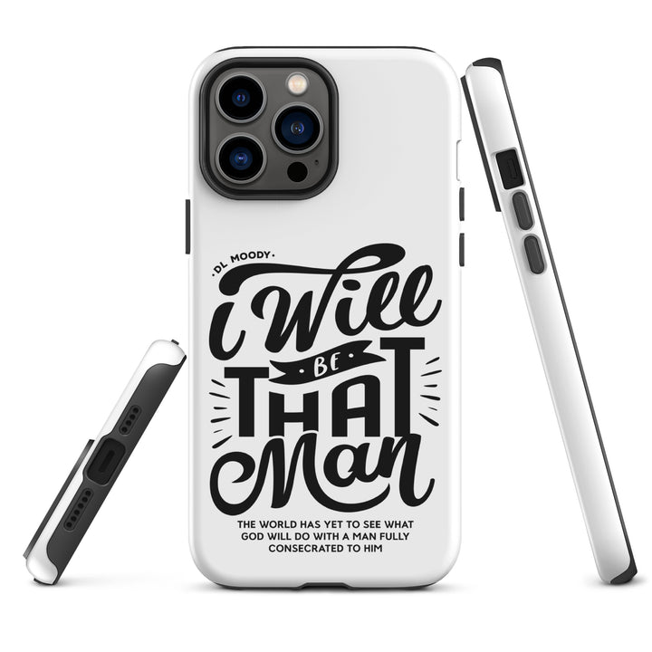 Christian Phone Case I Will Be That Man White for iPhone® iPhone® Phone Cases   