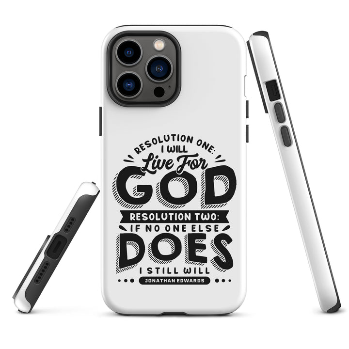 Christian Phone Case Live For God White for iPhone® iPhone® Phone Cases   