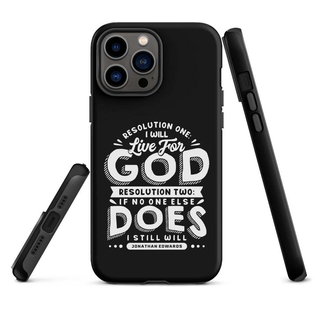 Christian Phone Case Live For God Black for iPhone® iPhone® Phone Cases   