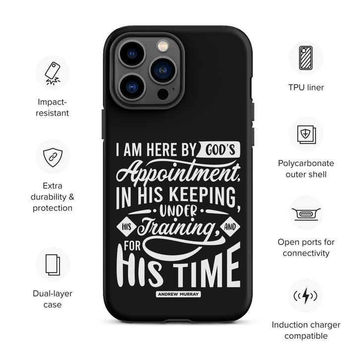 Christian Phone Case His Time Black for iPhone® iPhone® Phone Cases   