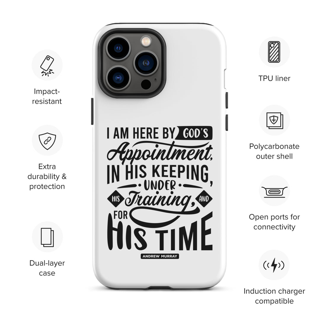 Christian Phone Case His Time White for iPhone® iPhone® Phone Cases   