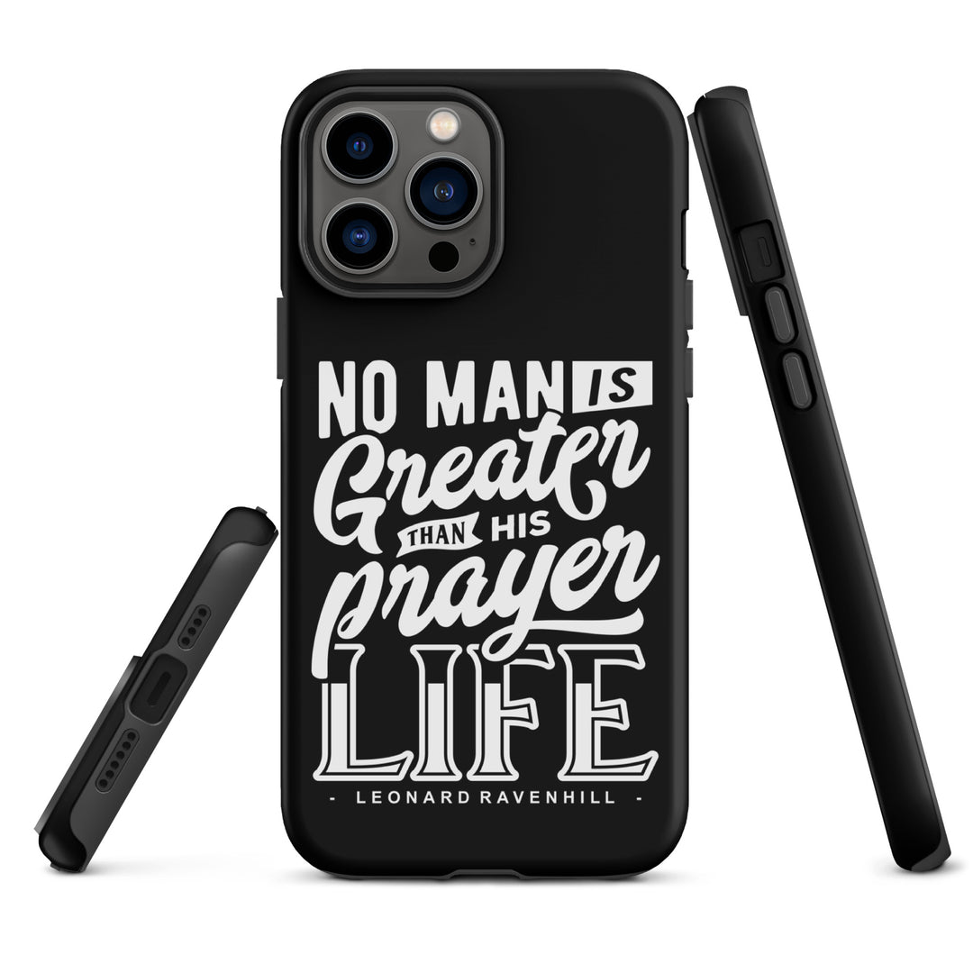 Christian Phone Case Prayer Life Black for iPhone® iPhone® Phone Cases   