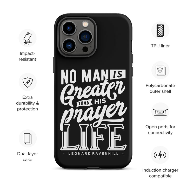 Christian Phone Case Prayer Life Black for iPhone® iPhone® Phone Cases   