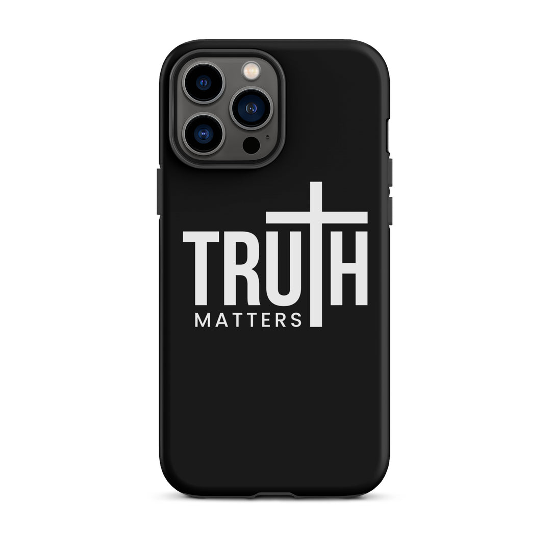 Christian Phone Case Truth Matters Black for iPhone® iPhone® Phone Cases Matte iPhone 13 Pro Max 