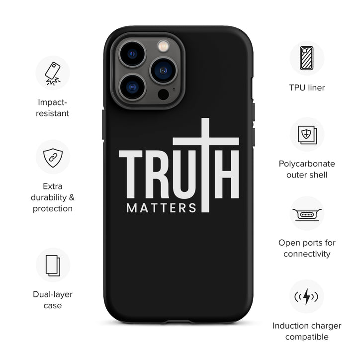 Christian Phone Case Truth Matters Black for iPhone® iPhone® Phone Cases   