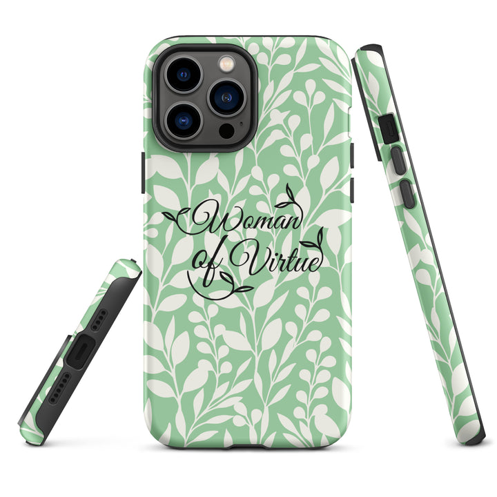 Christian Phone Case Woman of Virtue Green for iPhone® iPhone® Phone Cases   