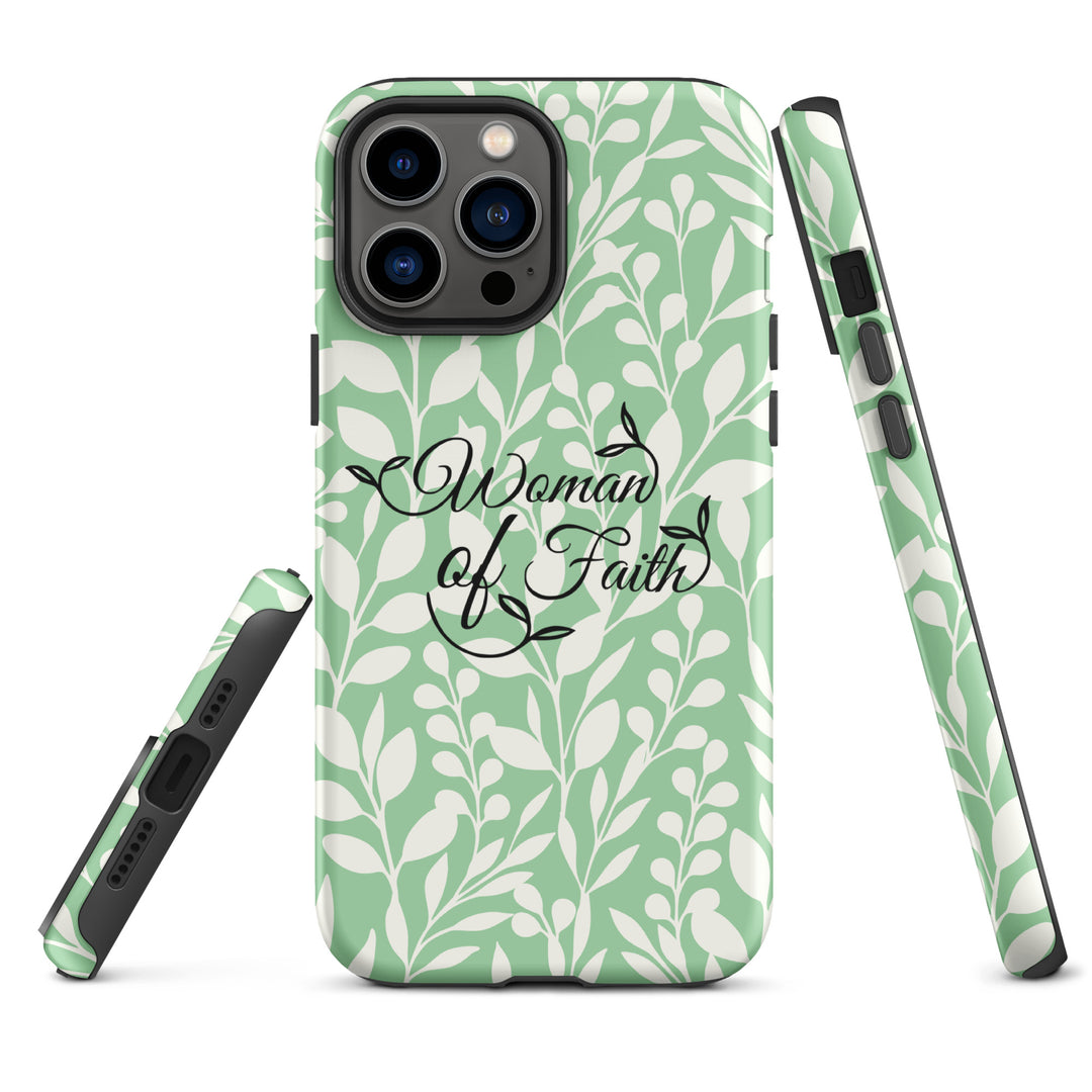 Christian Phone Case Woman of Faith Green for iPhone® iPhone® Phone Cases   