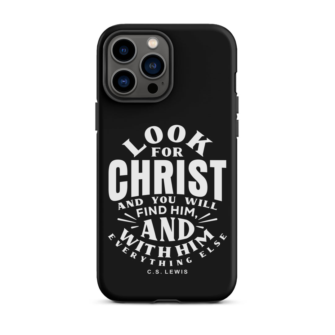 Christian Phone Case Look For Christ Black for iPhone® iPhone® Phone Cases Matte iPhone 13 Pro Max 