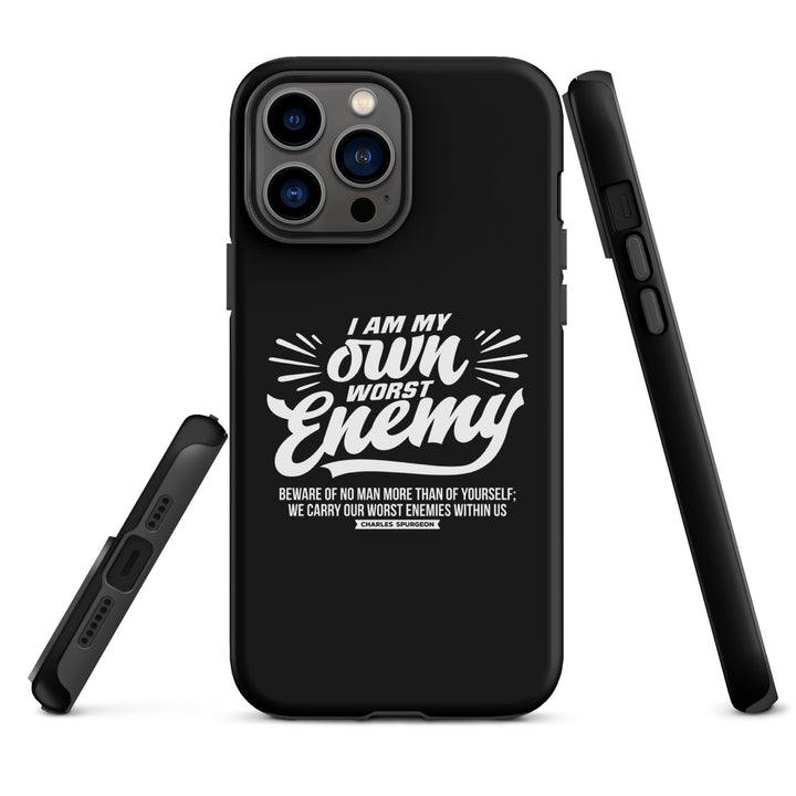 Christian Phone Case Worst Enemy Black for iPhone® iPhone® Phone Cases   