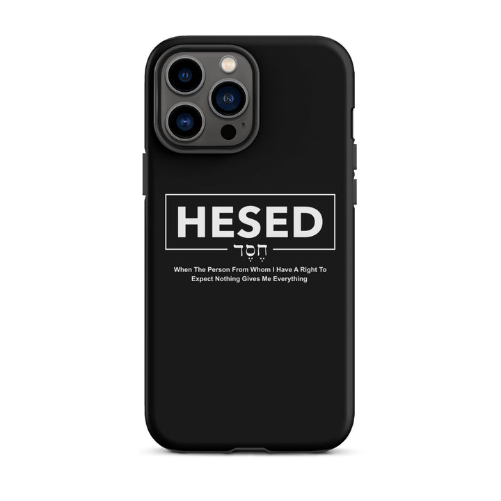 Christian Phone Case Hesed Everything Black for iPhone® iPhone® Phone Cases   