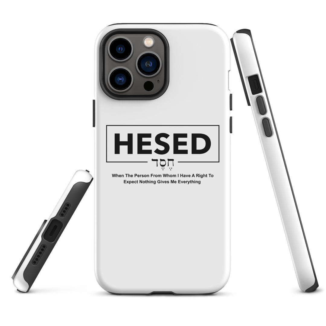 Christian Phone Case Hesed Everything White for iPhone® iPhone® Phone Cases   