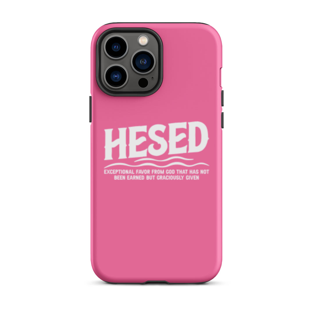 Christian Phone Case Hesed Exceptional Favor Pink for iPhone® iPhone® Phone Cases Matte iPhone 13 Pro Max 