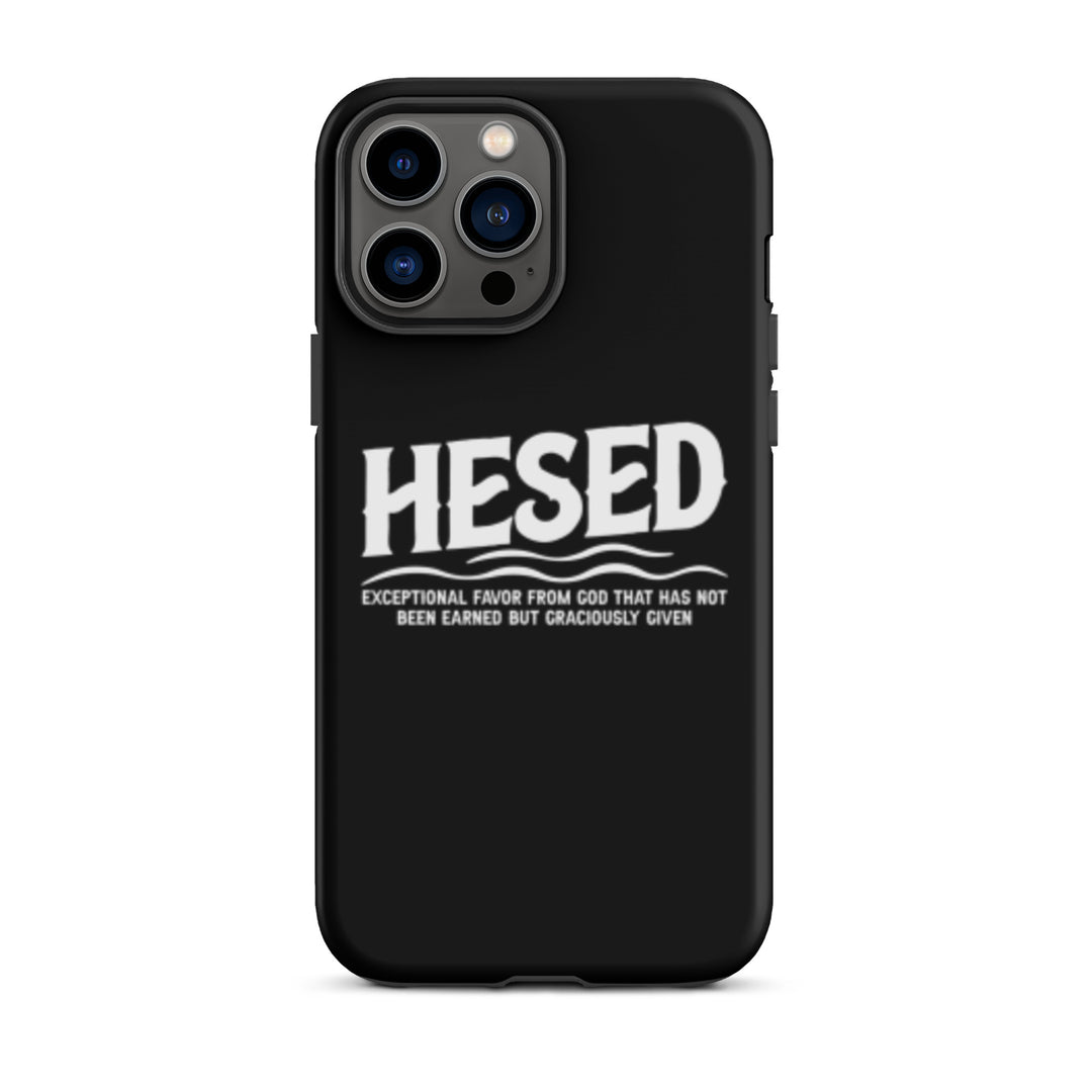 Christian Phone Case Hesed Exceptional Favor Black for iPhone® iPhone® Phone Cases Matte iPhone 13 Pro Max 