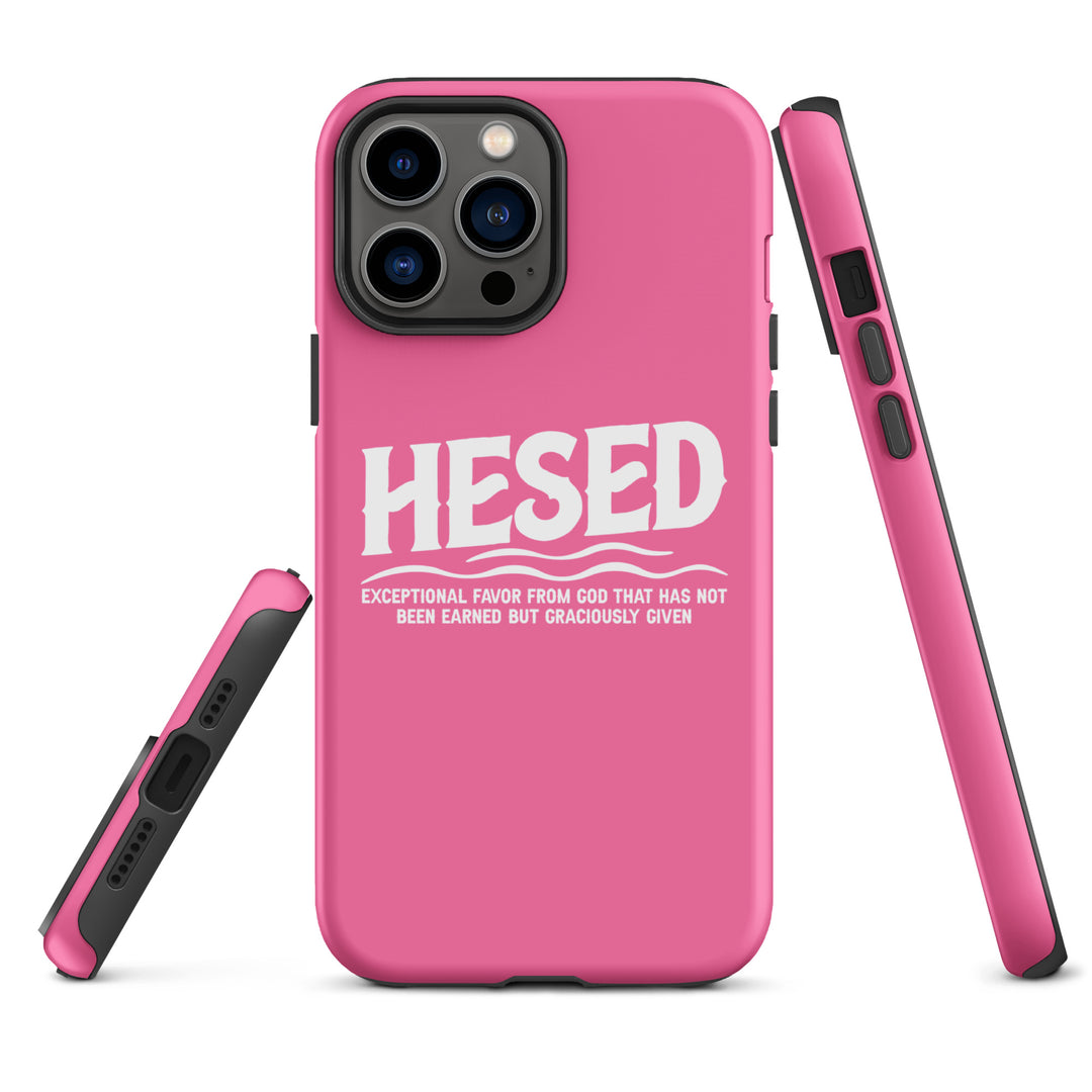 Christian Phone Case Hesed Exceptional Favor Pink for iPhone® iPhone® Phone Cases   