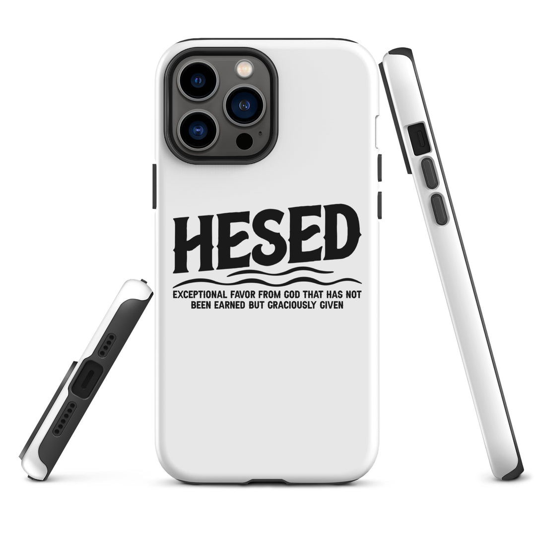 Christian Phone Case Hesed Exceptional Favor White for iPhone® iPhone® Phone Cases   