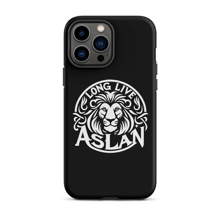 Christian Phone Case Long Live Aslan Black for iPhone® iPhone® Phone Cases Matte iPhone 13 Pro Max 