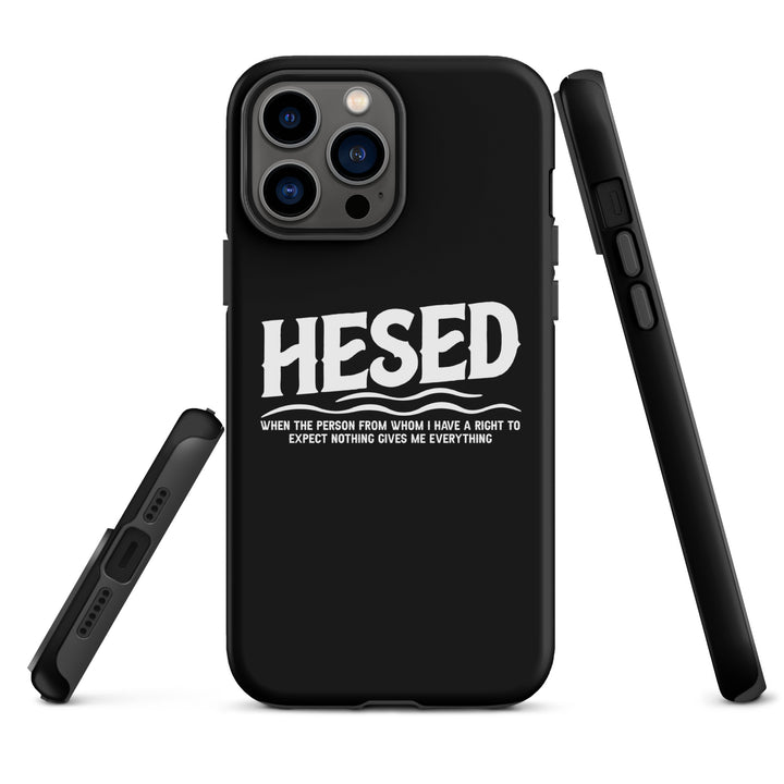 Christian Phone Case Hesed Everything Black for iPhone® iPhone® Phone Cases   