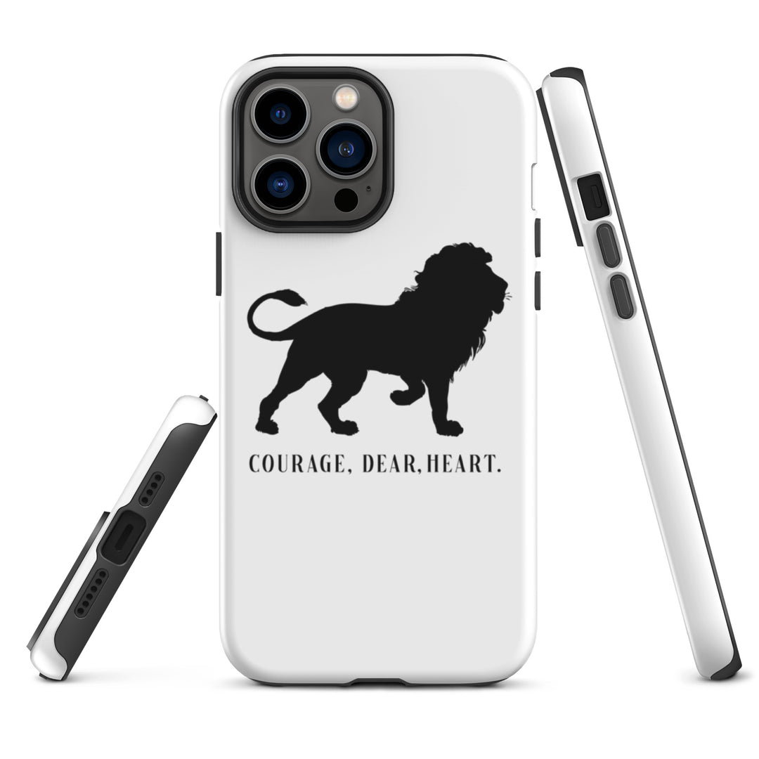 Christian Phone Case Courage Dear Heart White for iPhone® iPhone® Phone Cases   