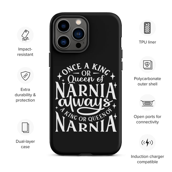 Christian Phone Case King or Queen Narnia Black for iPhone® iPhone® Phone Cases   