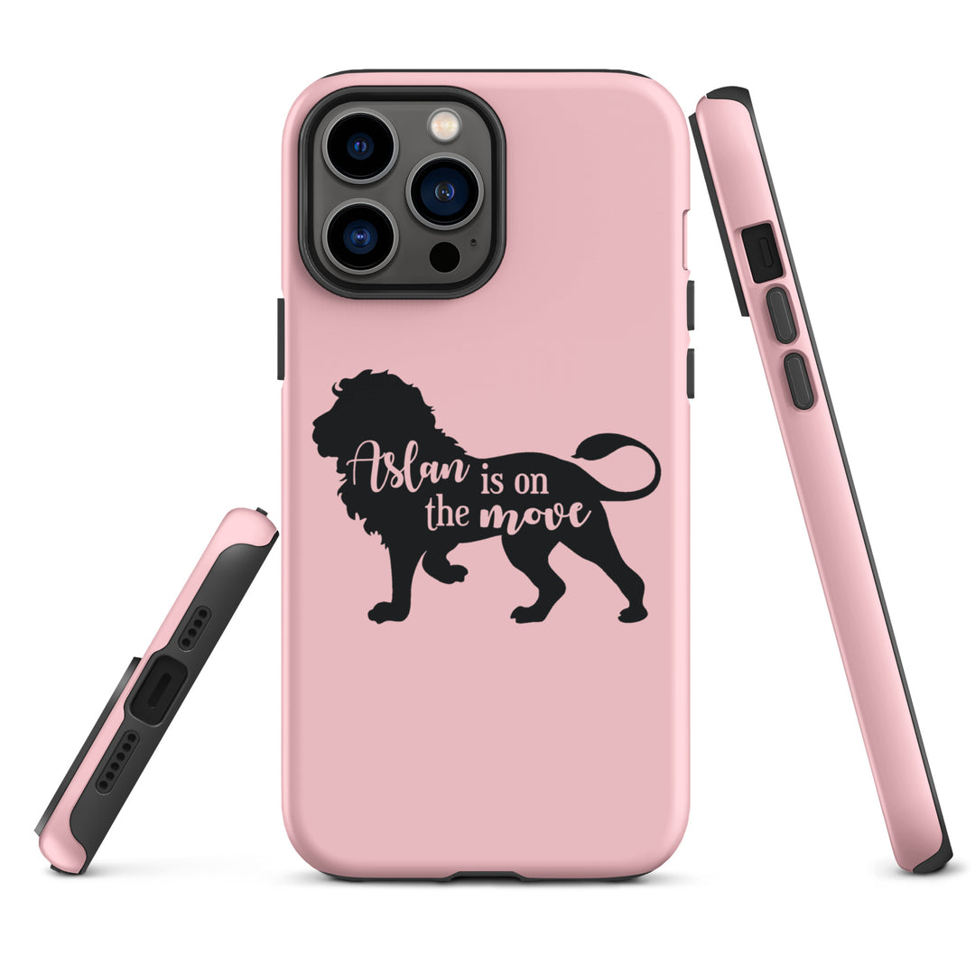 Christian Phone Case Aslan Is On Move Pink for iPhone® iPhone® Phone Cases   