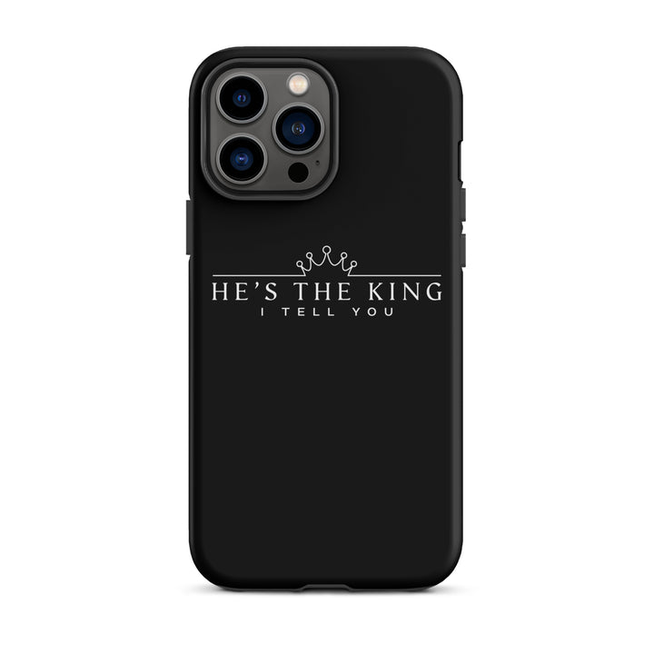 Christian Phone Case He's The King Black for iPhone® iPhone® Phone Cases Matte iPhone 13 Pro Max 