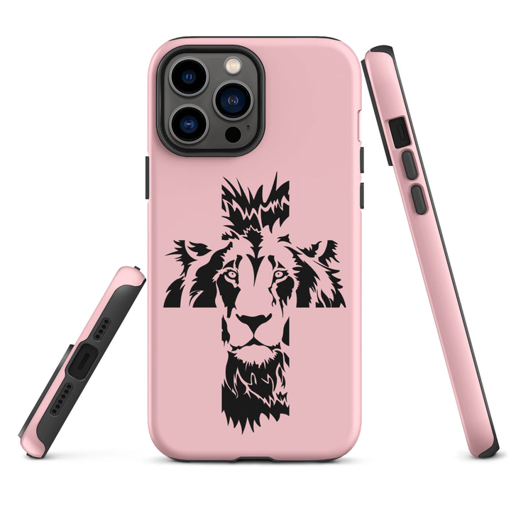 Christian Phone Case Aslan Cross Pink for iPhone® iPhone® Phone Cases   