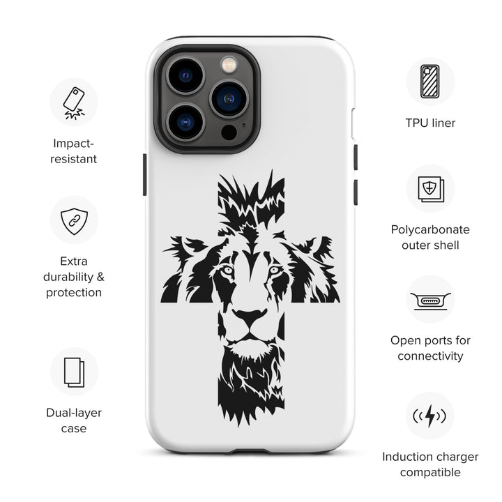 Christian Phone Case Aslan Cross White for iPhone® iPhone® Phone Cases   