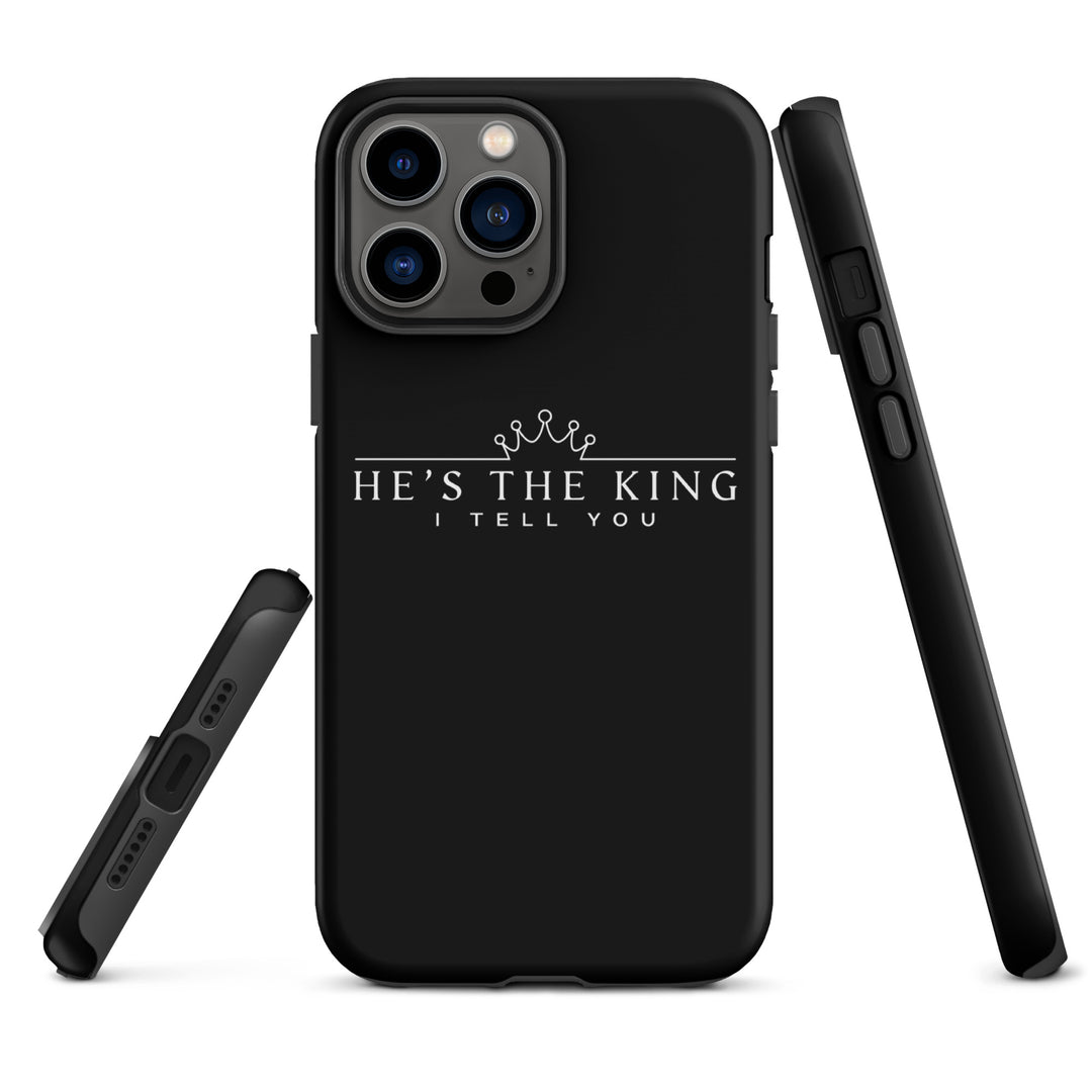 Christian Phone Case He's The King Black for iPhone® iPhone® Phone Cases   