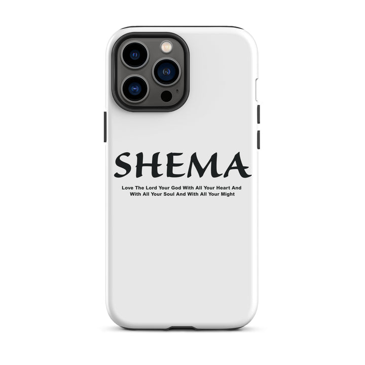 Christian Phone Case Shema Love The Lord White for iPhone® iPhone® Phone Cases Matte iPhone 13 Pro Max 