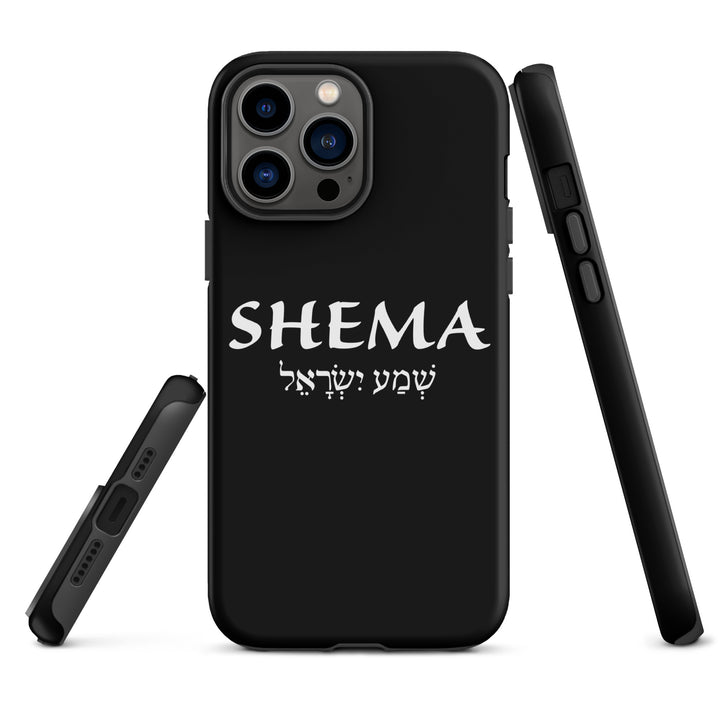 Christian Phone Case Shema Hebrew Black for iPhone® iPhone® Phone Cases   