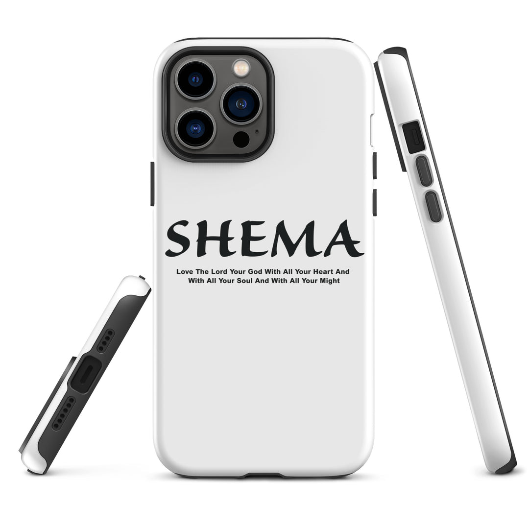 Christian Phone Case Shema Love The Lord White for iPhone® iPhone® Phone Cases   