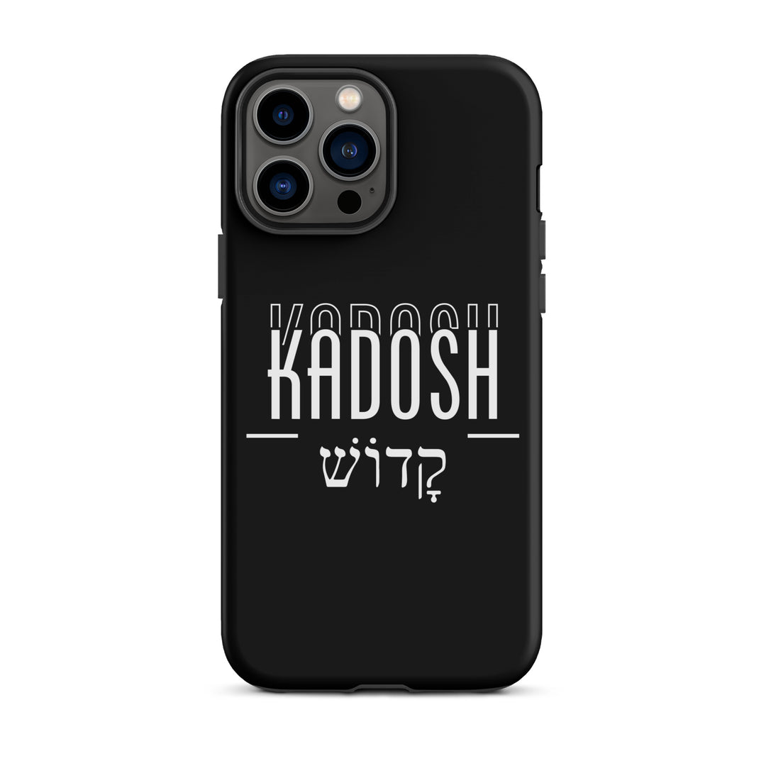 Christian Phone Case Kadosh Hebrew Black for iPhone® iPhone® Phone Cases Matte iPhone 13 Pro Max 