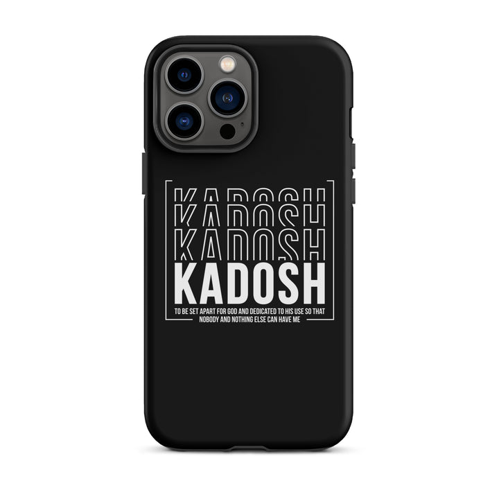 Christian Phone Case Kadosh Dedicated To His Use Black for iPhone® iPhone® Phone Cases Matte iPhone 13 Pro Max 