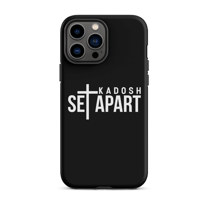 Christian Phone Case Set Apart Hebrew Black for iPhone® iPhone® Phone Cases Matte iPhone 13 Pro Max 