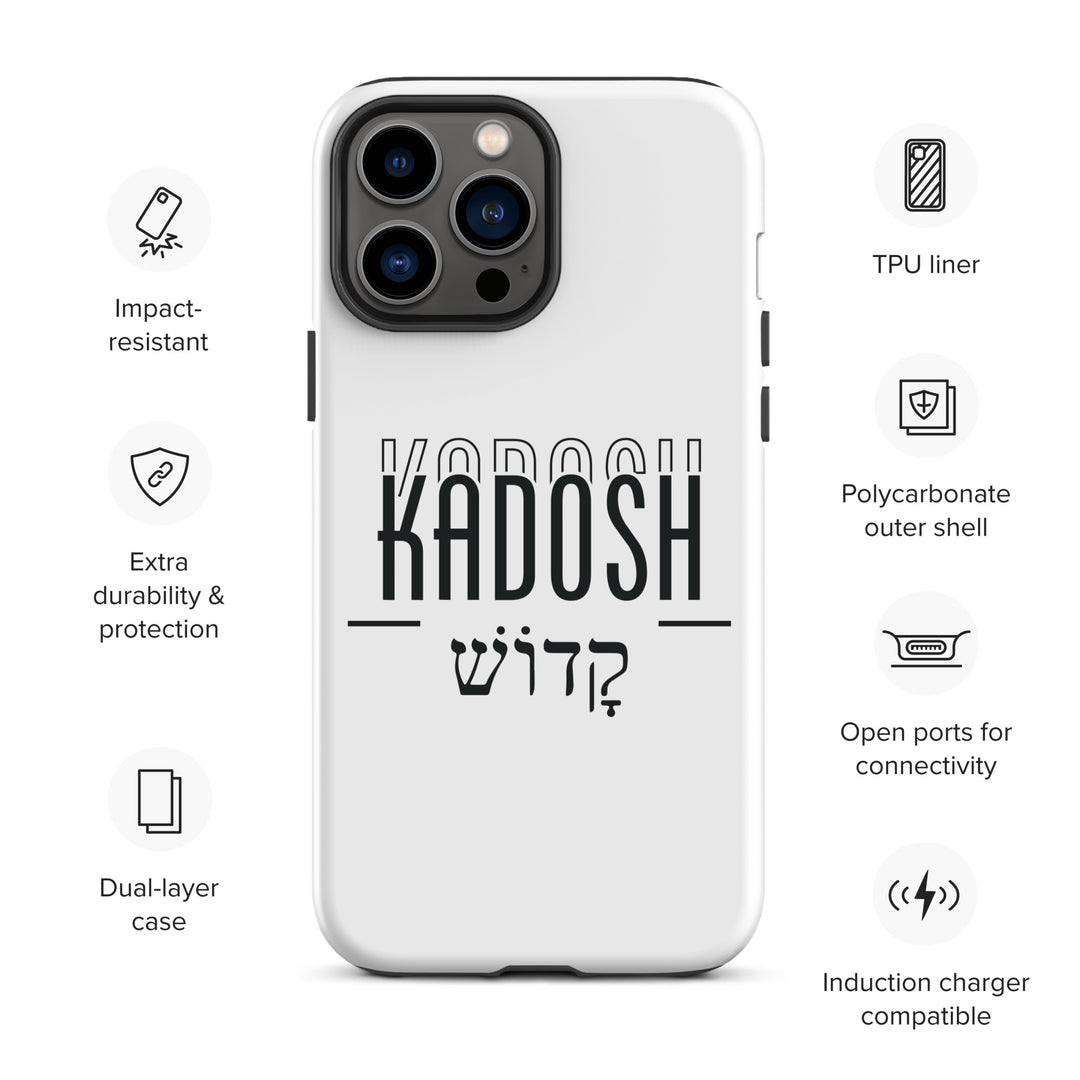 Christian Phone Case Kadosh Hebrew White for iPhone® iPhone® Phone Cases   